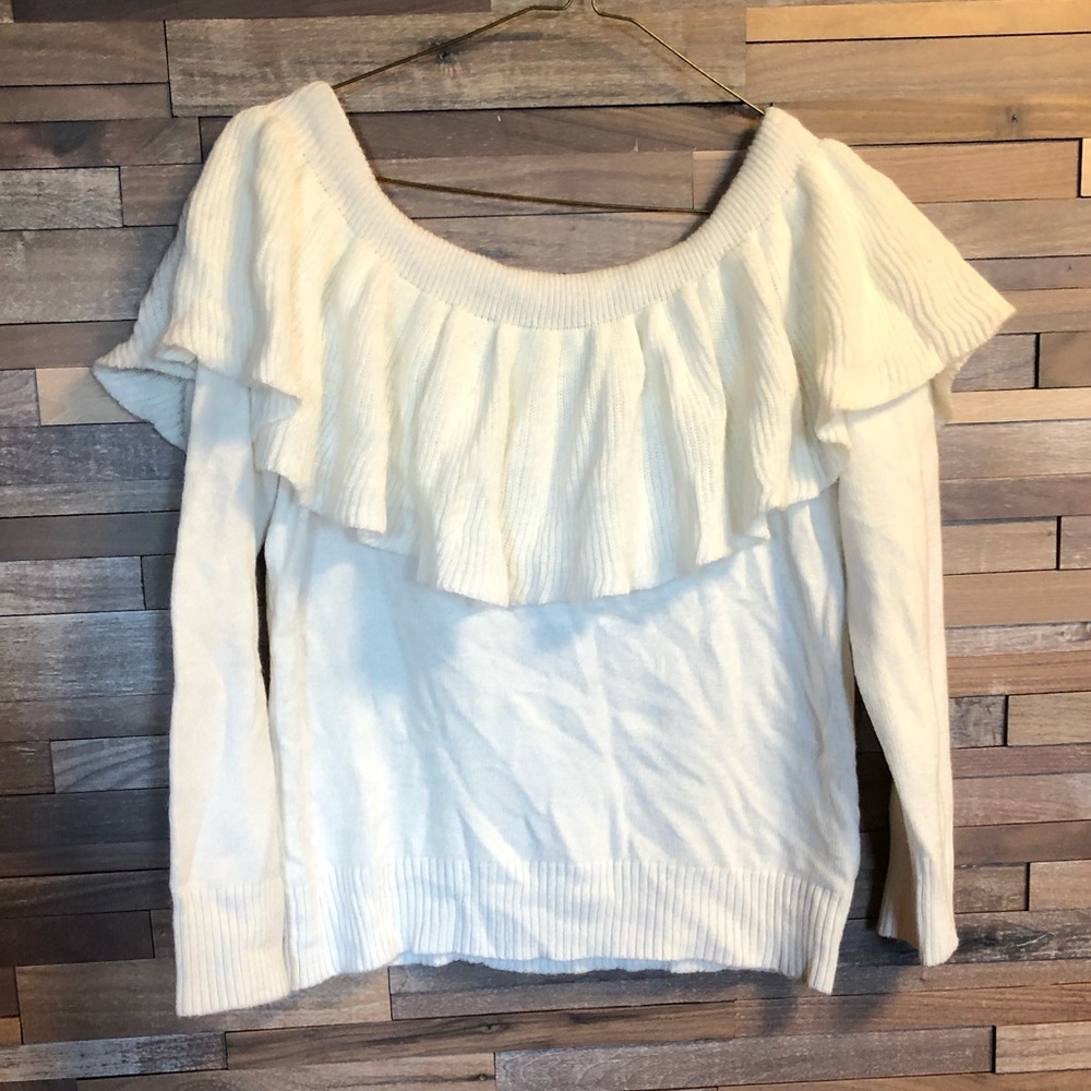 Charlette russe oof the shoulder sweater